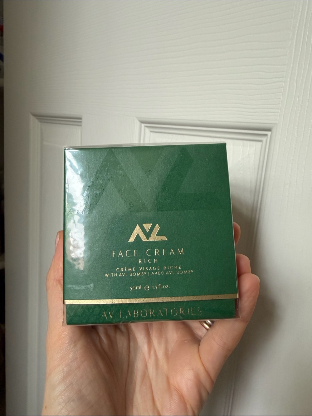 AV Laboratory Face Cream Rich - Emerald Green & Gold Box NEW